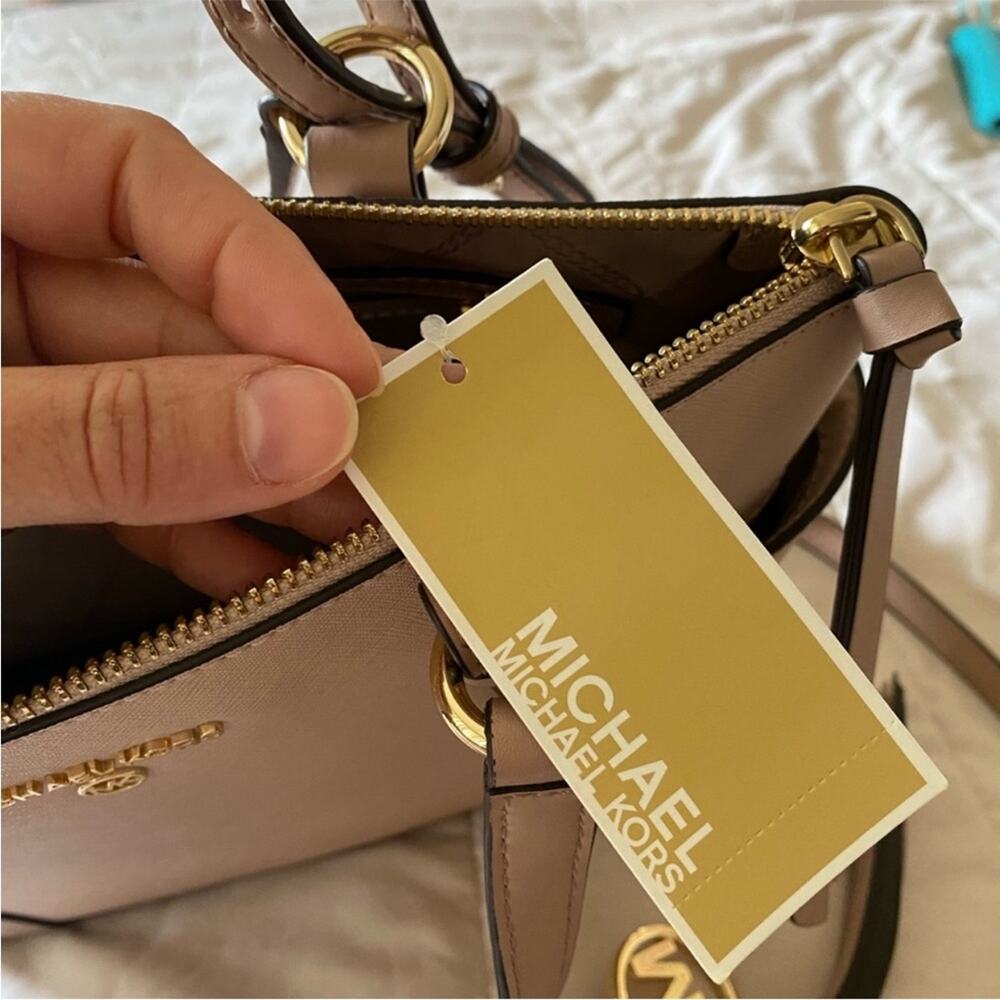 Michael Kors Nomad Tote Crossbody in Blush Pink - Picture 5 of 12